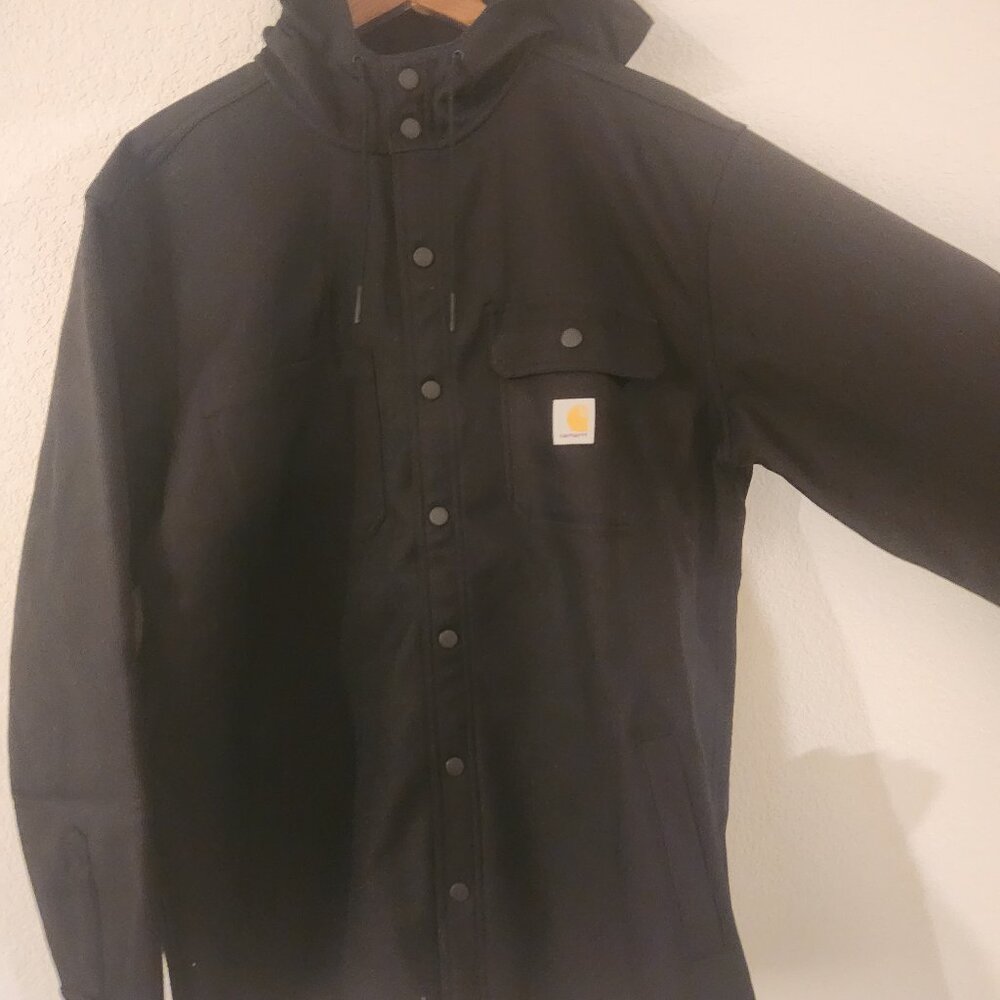 Mens large black Carhartt  rain defender jacket